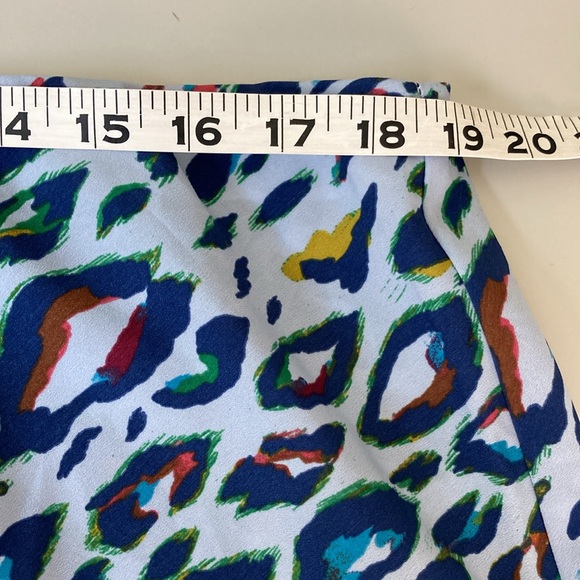 Nine West Blue Leopard Print Cami & Skirt 2 Piece Set - Picture 7 of 14